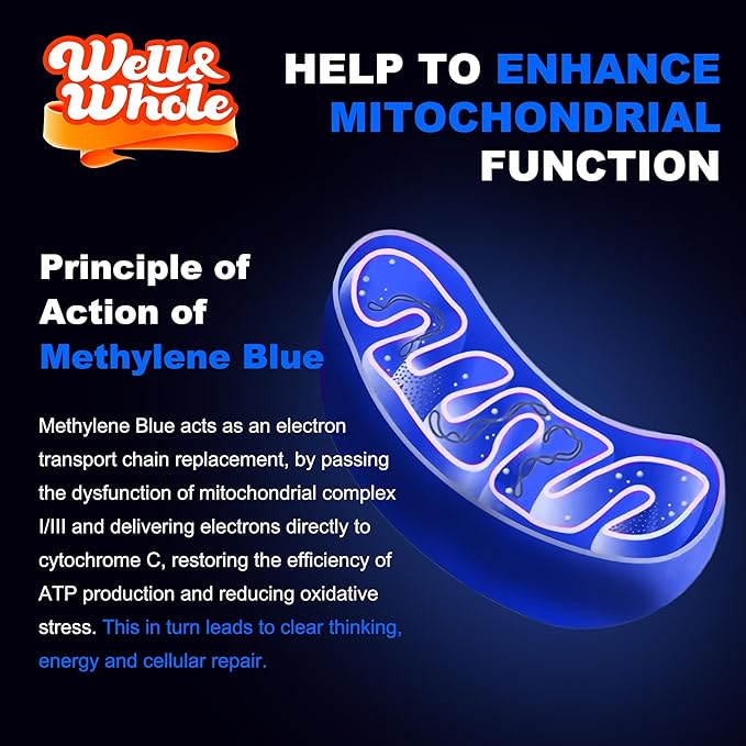Methylene Blue liquid drops being dropped into a glass of water before the evening wind-down