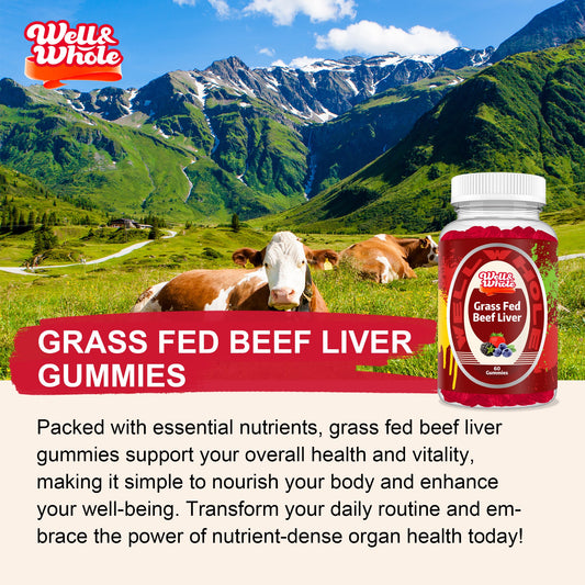 Beef Liver gummies held in one hand before the evening wind-down