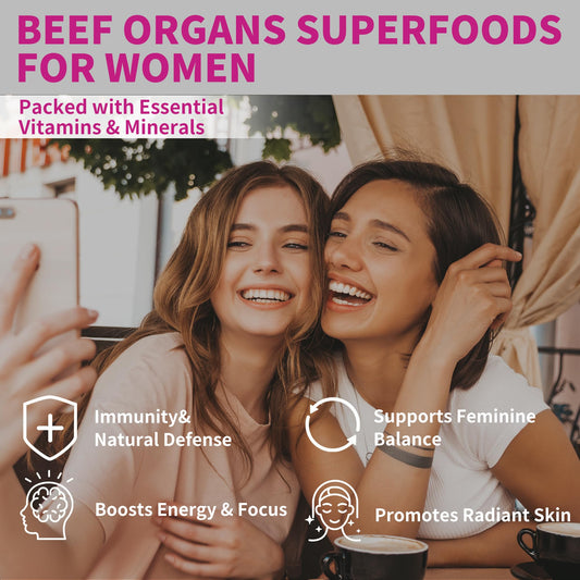 Beef Organ for Women gummies held in one hand before the evening wind-down